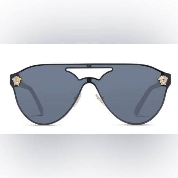 Versace VE2161 Gold/Grey Aviator Sunglasses - Picture 14 of 14